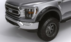 Ford F-350 Super Duty Fender Flares - Bushwacker - Forge Style, Pocket/Rivet Style - Black - `11-`16