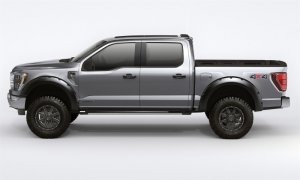 Ford F-150 Fender Flares - Bushwacker - Forge Style, Pocket/Rivet Style, Textured Finish - Black - `18-`20