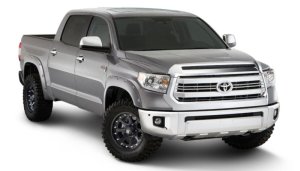 Toyota Tundra Fender Flares - Front + Rear - Bushwacker - Pocket Style - Silver Sky Metallic - `16-`18