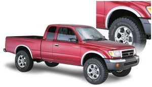 Toyota Tacoma Fender Flares - Bushwacker - OE Style, Smooth Finish - Black - `95-`04