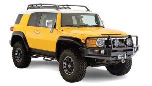 Toyota FJ Cruiser Fender Flares - Front + Rear - Bushwacker - Extend-A-Fender Style - Black - `07-`14