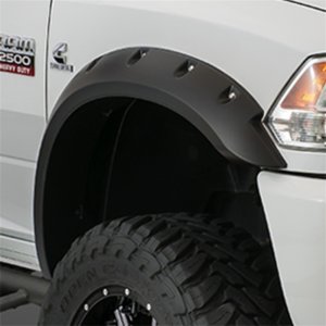 Chevrolet Silverado 2500 HD Fender Flares - Front - Bushwacker - Max Pocket Style - Black - `15-`18