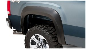 GMC Sierra 1500 Fender Flares - Rear - Bushwacker - Extend-A-Fender Style - Black - `07-`13