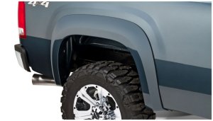GMC Sierra 1500 Fender Flares - Rear - Bushwacker - Extend-A-Fender Style - Black - `07-`13