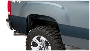 GMC Sierra 1500 Fender Flares - Rear - Bushwacker - Extend-A-Fender Style - Black - `07-`13