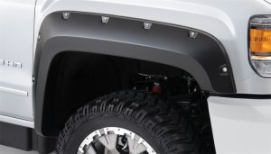 GMC Sierra 2500 HD Fender Flares - Front - Bushwacker - Pocket Style - Black - `15-`18