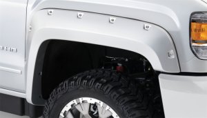 GMC Sierra 2500 HD Fender Flares - Front - Bushwacker - Pocket Style - Black - `15-`18