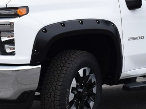 Chevrolet Silverado 2500 Fender Flares - Front - Bushwacker - Pocket Style - Matte Black - `19-`22