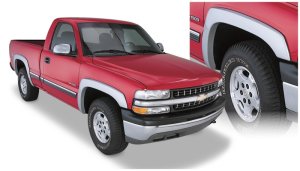 Chevrolet Silverado 1500 Fender Flares - Front + Rear - Bushwacker - OE Style - Black - `99-`02