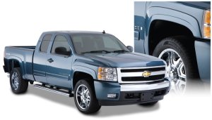 Chevrolet Silverado 2500 HD Fender Flares - Front + Rear - Bushwacker - OE Style - Black - `07-`14