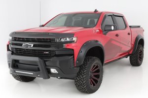 Chevrolet Silverado 1500 Fender Flares - Bushwacker - Pocket Style - Black - `19-`21