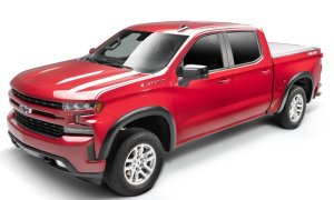 Chevrolet Silverado 1500 Fender Flares - Front + Rear - Bushwacker - OE Style Smooth Finish - Black - `19-`21