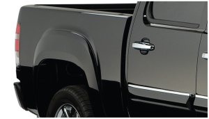 GMC Sierra 1500 Fender Flares - Front + Rear - Bushwacker - OE Style - Black - `07-`13