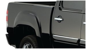 GMC Sierra 1500 Fender Flares - Front + Rear - Bushwacker - OE Style - Black - `07-`13