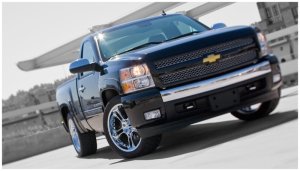 Chevrolet Silverado 1500 Fender Flares - Front + Rear - Bushwacker - OE Style - Black - `07-`13