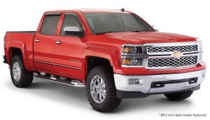 Chevrolet Silverado 2500 HD Fender Flares - Bushwacker - Pocket Style - Black - `15-`18