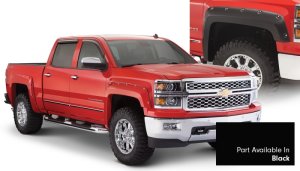 Chevrolet Silverado 1500 Fender Flares - Bushwacker - Pocket Style - Black - `16-`18