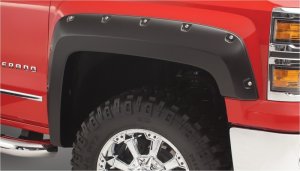 Chevrolet Silverado 1500 Fender Flares - Front + Rear - Bushwacker - Pocket Style - Black - `14-`18