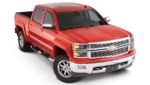 Chevrolet Silverado 1500 Fender Flares - Front + Rear - Bushwacker - Pocket Style - Black - `14-`18