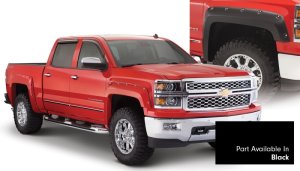 Chevrolet Silverado 1500 Fender Flares - Bushwacker - Pocket Style - Black - `16-`18