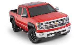 Chevrolet Silverado 1500 Fender Flares - Front + Rear - Bushwacker - Extend-A-Fender Style - Black - `14-`16