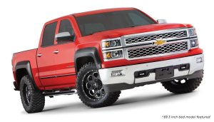 Chevrolet Silverado 2500 HD Fender Flares - Front + Rear - Bushwacker - Extend-A-Fender - Black - `15-`18