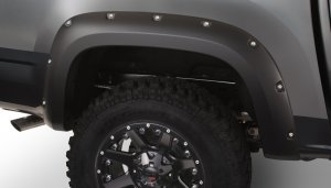 Chevrolet ado Fleetside Fender Flares - Front + Rear - Bushwacker - Pocket Style - Black - `15-`18