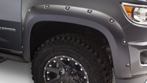Chevrolet Silverado Fender Flares - Bushwacker - Pocket Style - Matte Black - `15-`18