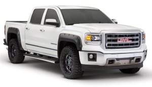 GMC Sierra 1500 Fender Flares - Front + Rear - Bushwacker - Pocket Style - Black - `16-`18