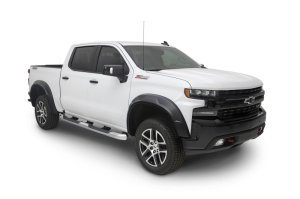 Chevrolet Silverado 1500 Fender Flares - Front + Rear - Bushwacker - DRT Style - Black - `19-`21