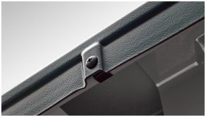 GMC Sierra 1500 Bed Rail Caps - Bushwacker - Ultimate OE Style, OE Matte Black w/Stake Pocket - Black - `07-`13