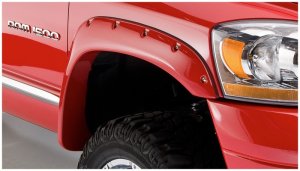 Dodge Ram 1500 Fender Flares - Front - Bushwacker - Pocket Style - Black - `02-`08