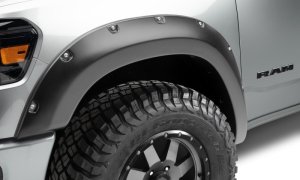 Ram 1500 Fender Flares - Front - Bushwacker - Pocket Style - Black - `19-`22