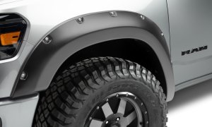 Ram 1500 Fender Flares - Front - Bushwacker - Pocket Style - Black - `19-`22 Ram 1500 Fender Flares - Front - Bushwacker - Pocket Style - Black - `19-`22
