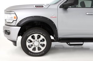 Ram 2500 Fender Flares - Front - Bushwacker - Pocket Style - Black - 2019