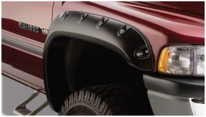 Dodge Ram 1500 Fender Flares - Front + Rear - Bushwacker - Pocket Style - Black - `02-`08