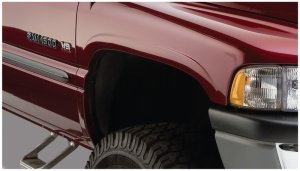 Dodge Ram 1500 Fleetside Fender Flares - Front + Rear - Bushwacker - Pocket Style - Black - `94-`01