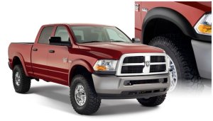 Dodge Ram 2500 Fender Flares - Front + Rear - Bushwacker - Extend-A-Fender Style - Black - `10-`18