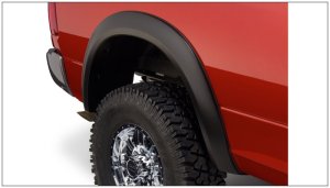 Dodge Ram 2500 Fender Flares - Front + Rear - Bushwacker - Extend-A-Fender Style - Black - `10-`18