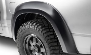Ram 1500 Fender Flares - Front + Rear - Bushwacker - Extend-A-Fender, Smooth Finish - Black - `19-`22