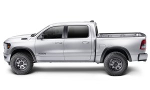 Ram 1500 Fender Flares - Front + Rear - Bushwacker - Extend-A-Fender, Smooth Finish - Black - `19-`22