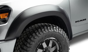 Ram 1500 Fender Flares - Front + Rear - Bushwacker - Extend-A-Fender, Smooth Finish - Black - `19-`22