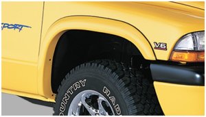 Dodge Dakota Fender Flares - Front + Rear - Bushwacker - Extend-A-Fender Style - Black - `97-`04