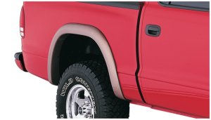 Dodge Dakota Fender Flares - Front + Rear - Bushwacker - Extend-A-Fender Style - Black - `97-`04