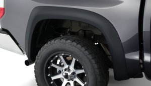 Nissan Titan Fender Flares - Front + Rear - Bushwacker - Extend-A-Fender Style, Smooth Finish - Black - `04-`15