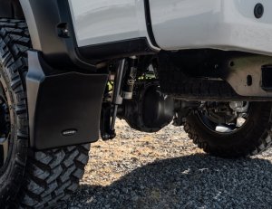 Toyota Tundra Mud Flaps - Rear - Bushwacker - Trail Armor - Black - `14-`21
