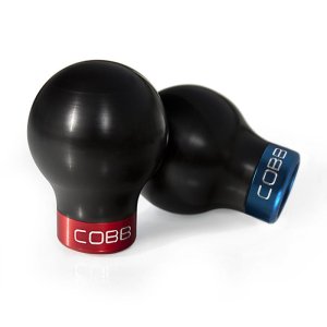 Mitsubishi EVO X Shift Knob - COBB - White with Red Base - `08-`15 Mitsubishi EVO X Shift Knob - COBB - White with Red Base - `08-`15