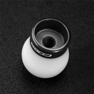 Ford Fiesta ST Shift Knob - COBB - Black Base - White - `14-`15 Ford Fiesta ST Shift Knob - COBB - Black Base - White - `14-`15