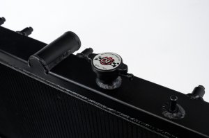 Subaru Impreza Radiator - CSF - High-Performance All-Aluminum, 2-Row Core, B-Tube Technology - Black - `02-`07