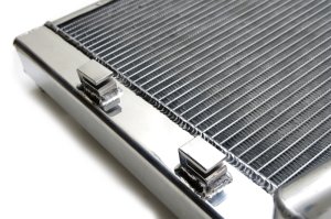 Mitsubishi Lancer Radiator - CSF - Aluminum with 2-Row Core and B-Tube Technology - Smooth Satin Finish - `08-`15